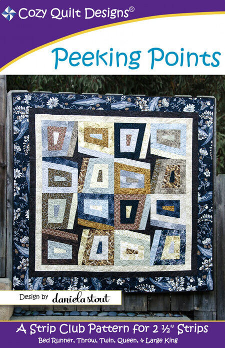 Peeking Points Quilt Pattern from Cozy Quilt Designs