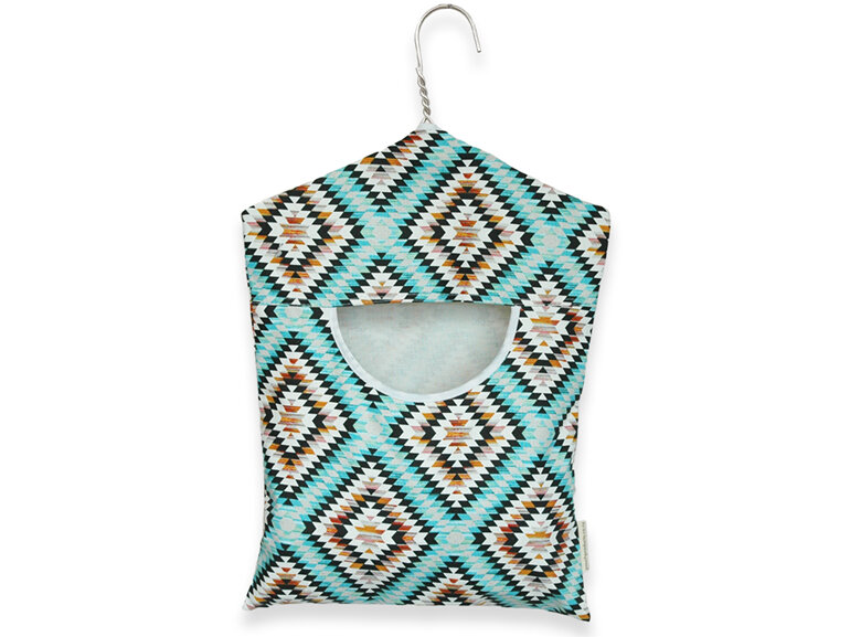 peg pouch aztec print front view