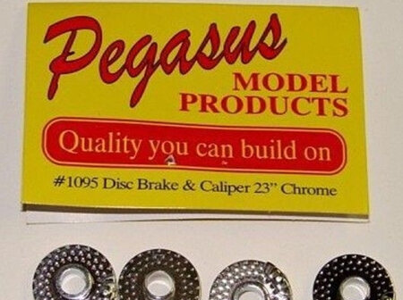 Pegasus 1095 Disc Brakes with Calipers 23" (Chrome Plated)