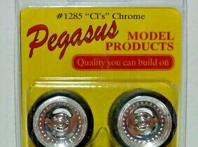 Pegasus 1285 1/24-1/25 CL's 19" Rims W/Tires Chrome
