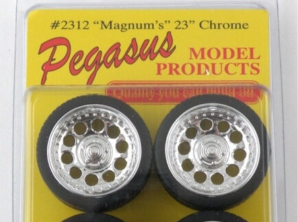 Pegasus 2312 1/24-1/25 Magnums 23" Rims with Tires (Set of 4)