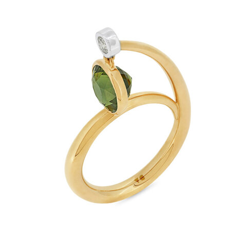 Pendula Green Sapphire Ring