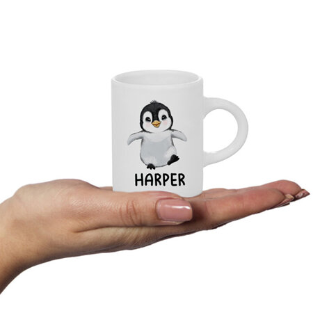 Penguin Personalised Fluffy Mug