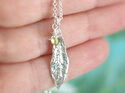 peridot august birthstone necklace rosehip charm leaf lily griffin nz jeweller