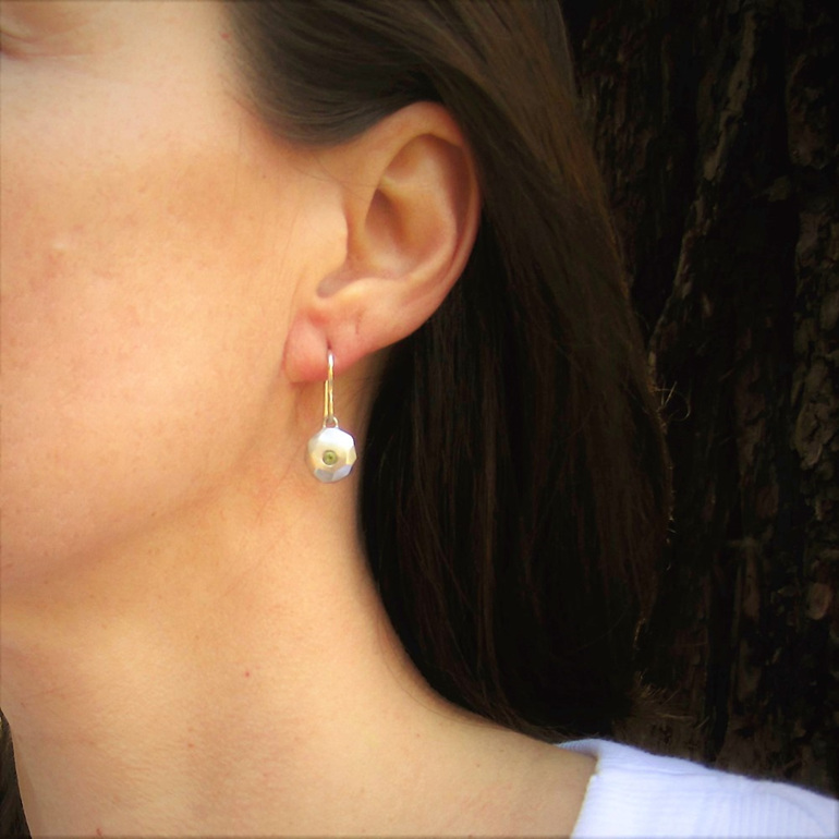 Peridot Sterling Silver Gem Drop Earrings Julia Banks Jewellery