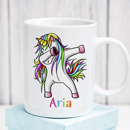 Personalised Dancing Unicorn Mug