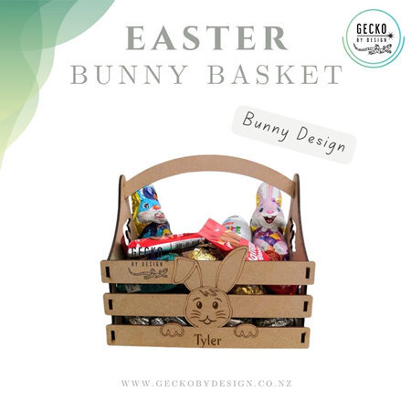 Personalised Easter Bunny Basket