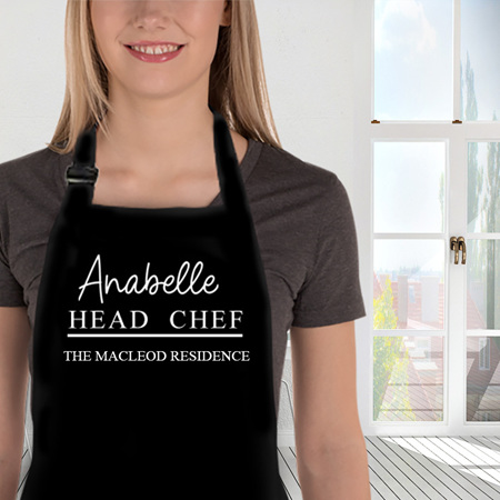 Personalised Head Chef Funny apron