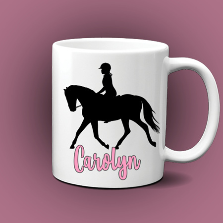 Personalised Horse Riding Mug