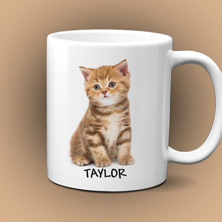 Personalised Kitten Mug