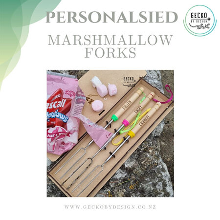 Personalised Marshmallow Forks