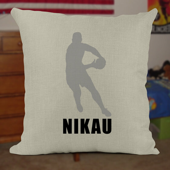 Personalised rugby/ rugby league cushion cover