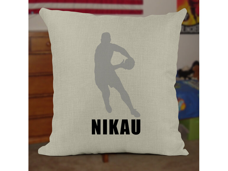 Personalised rugby/ rugby league cushion cover