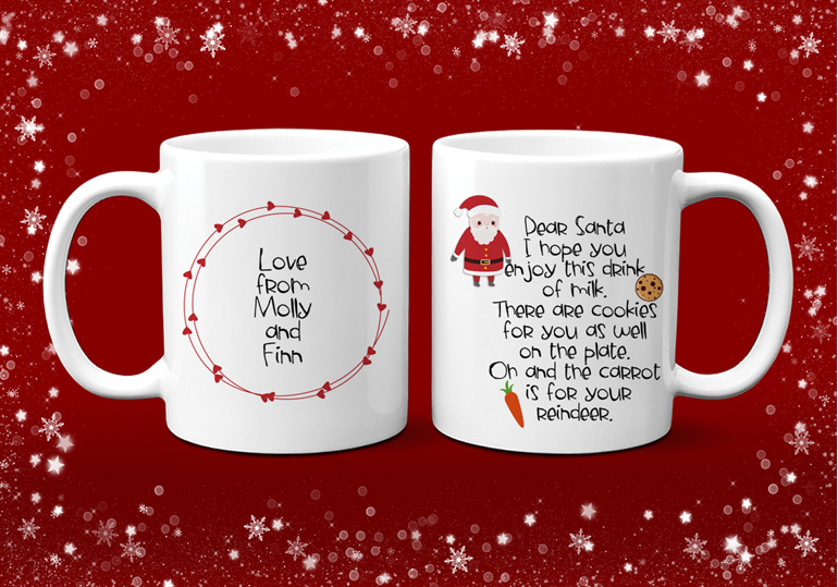 Personalised Santa's Milk Mug