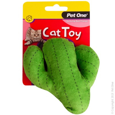 Pet One Cat Toy - Plush Cactus