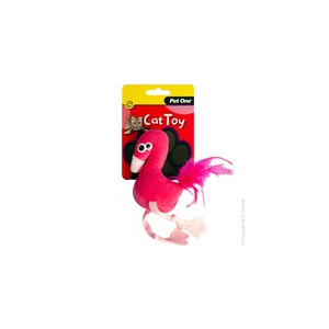 Pet One Cat Toy - Plush Flamingo