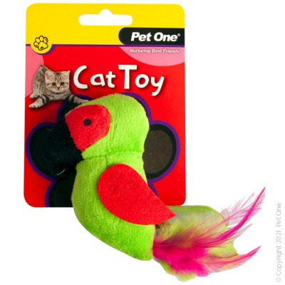 Pet One Cat Toy - Plush Parrot