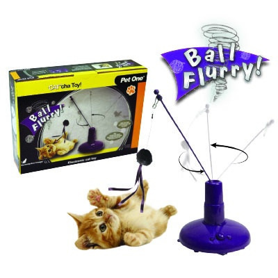 Pet One Cat'cha Cat Toy Ball Flurry