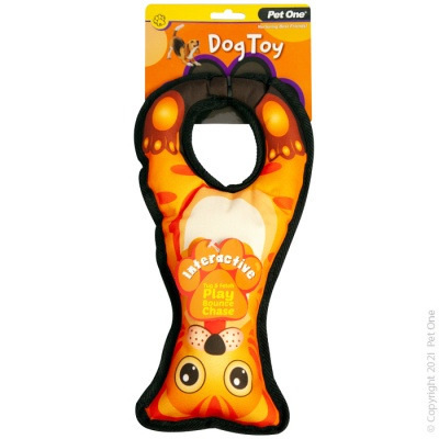 Pet One - Interactive Squeaky Tug Ring Cat