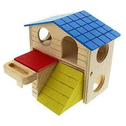 Pet One Mouse Playhouse Wooden Hidey House