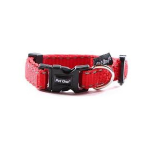 Pet One Reflective Collar - Red