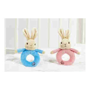 PETER or FLOPSY BUNNY RING RATTLES