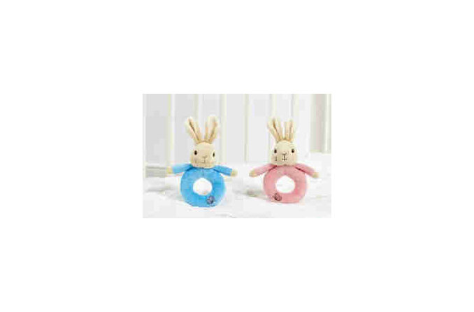 PETER or FLOPSY BUNNY RING RATTLES
