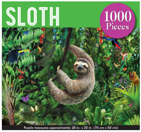 Peter Pauper Press 1000 Piece Jigsaw Puzzle: Sloth