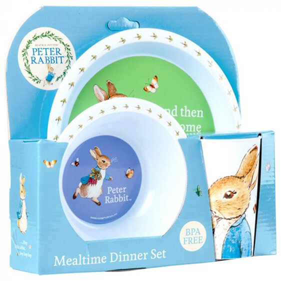 Peter Rabbit 3 Piece Dinner Set baby toddler feeding beatrix potter