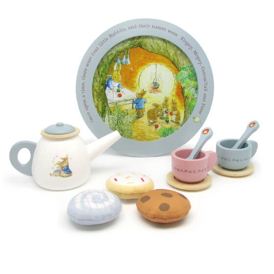 Peter Rabbit Wooden Tea Party Set