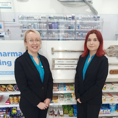 Pharmacy Assistant Karen & Trinity