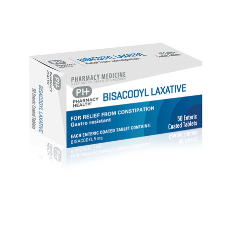 Pharmacy Health Bisacodyl Laxative  50's