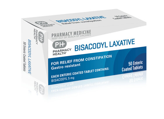 Pharmacy Health Bisacodyl Laxative  50's
