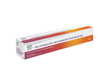 Pharmacy Health Diclofenac Anti-Inflammatory Pain Relief Gel 50g