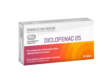 Pharmacy Health Diclofenac Sodium 25mg 30's