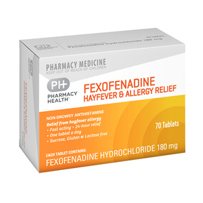 Pharmacy Health Fexofenadine & Allergy Relief 70's