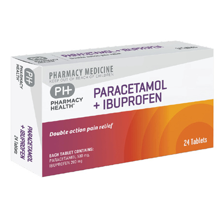 Pharmacy Health Paracetamol + Ibuprofen  24's