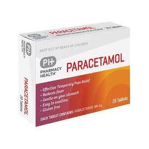 Pharmacy Health Paracetamol Tablets 500mg  20 Tablets