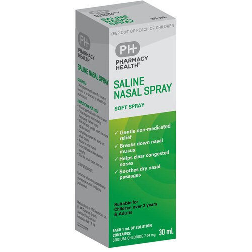 Pharmacy Health Saline Nasal Spray 30ml