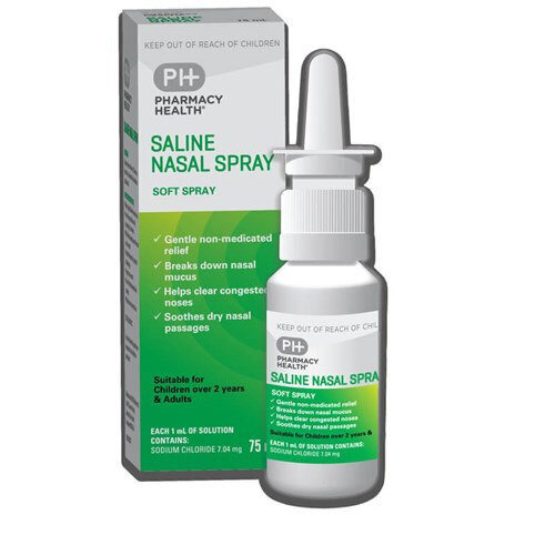 Pharmacy Health Saline Nasal Spray 75ml