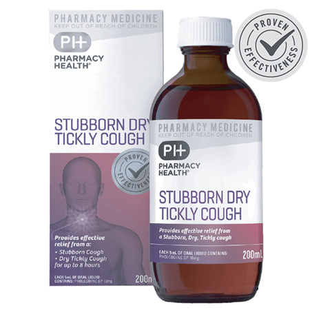 Pharmacy Health Stubborn Dry Tickly Cough (Pholcodine Strong) 200ml