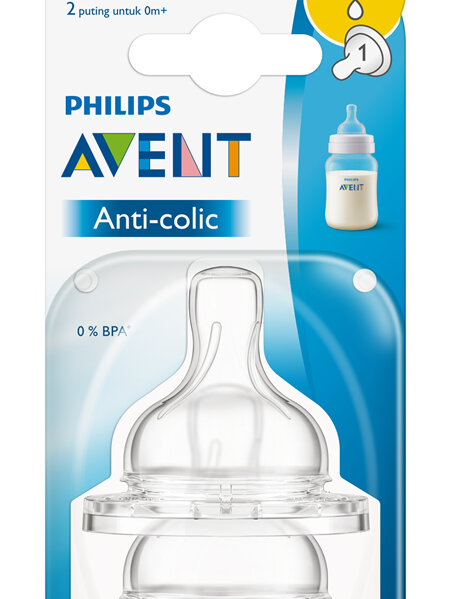 Philips Avent Anti-colic Newborn 0m+ Teats 2pk