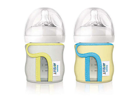 Philips Avent Natural Glass Bottle 120ml Sleeve