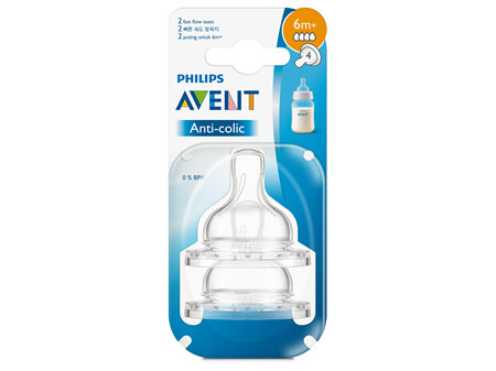 Philips Avent Natural Teat Fast Flow 6m+ 2pk