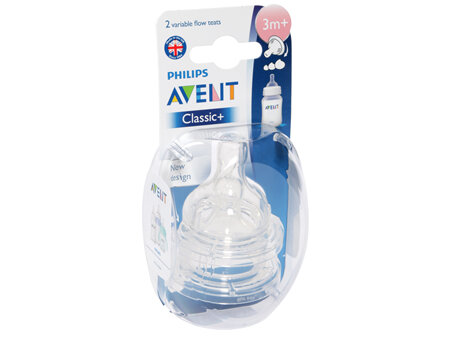 Philips Avent Natural Teat Variable Flow 2pk