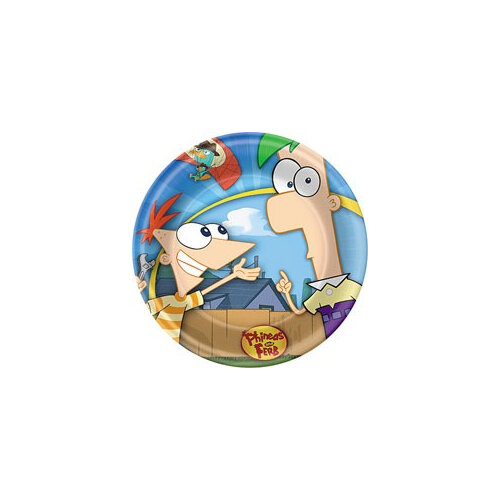 Phineas and Ferb 9" plates (8)