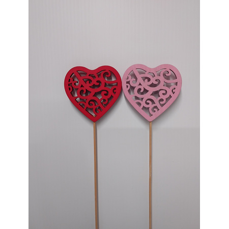 Picks Baroque Heart Pink and Red 8391