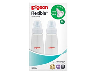 Pigeon Flex PP Bottle Slim Neck 240mL Twin Pack