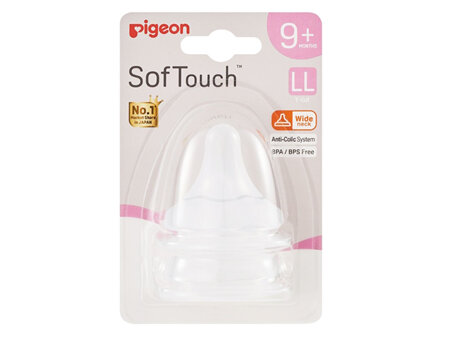 Pigeon SofTouch 3 Teat LL 2pk