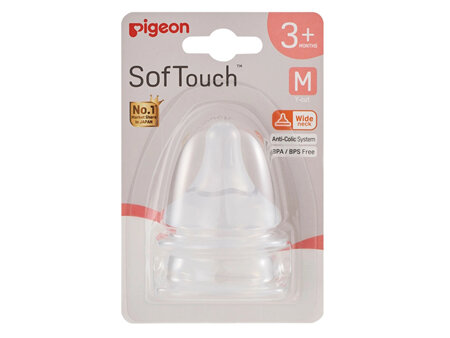 Pigeon SofTouch 3 Teat M 2pk